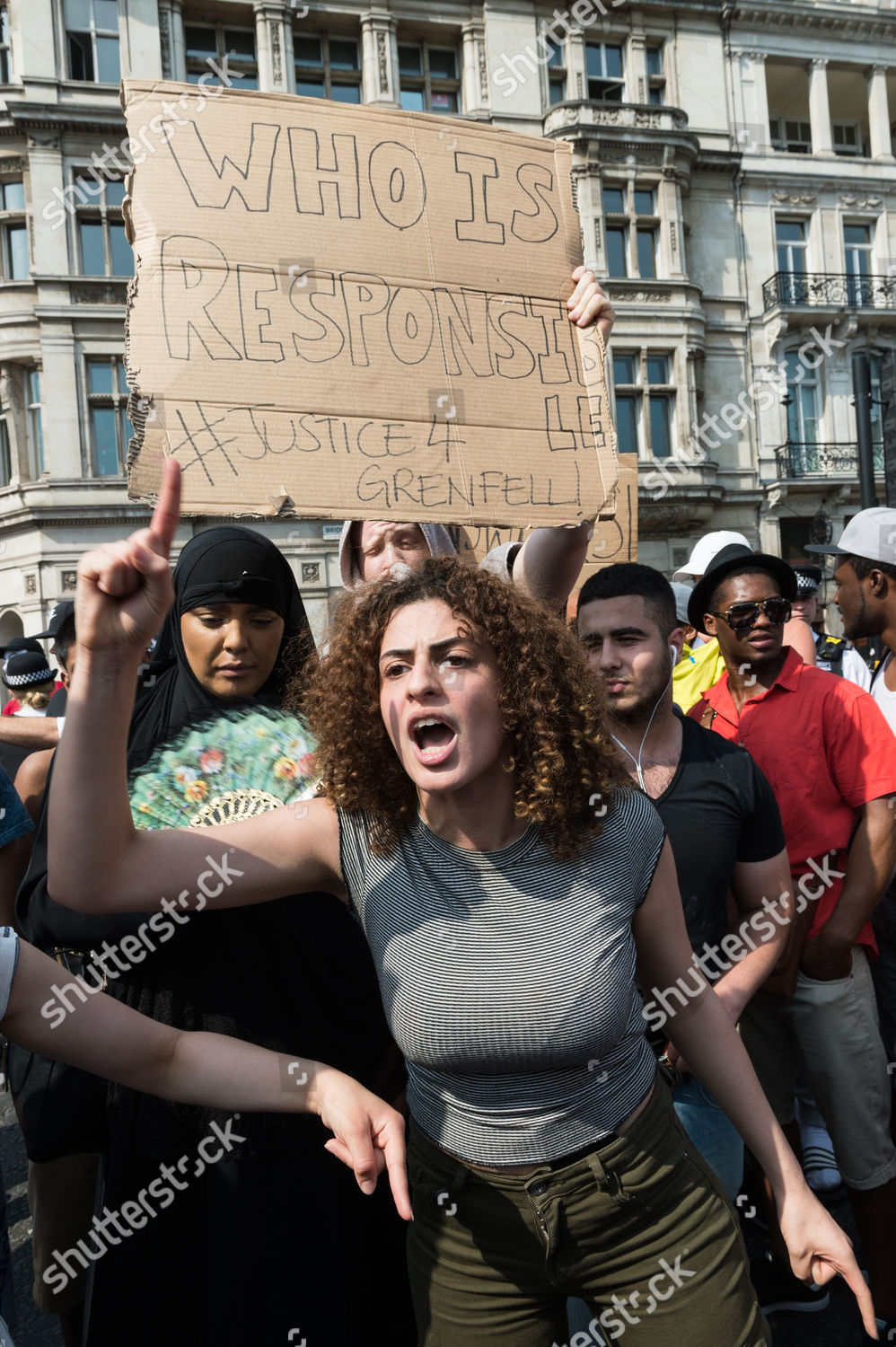 Antigovernment Demonstrators Movement Justice By Any Editorial Stock ...