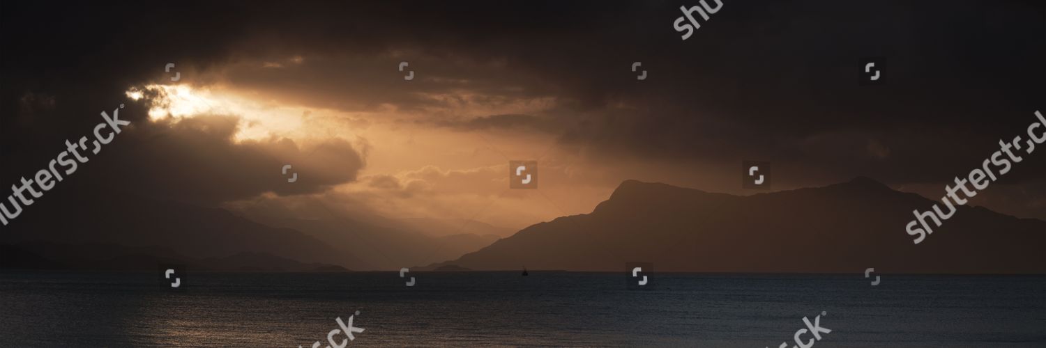 Morning Sunlight Over Mallaig Isle Skye Scotland Editorial Stock