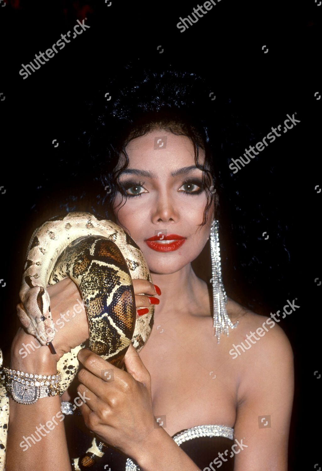Latoya Jackson Photographed Playboy Magazine Event Editorial Stock