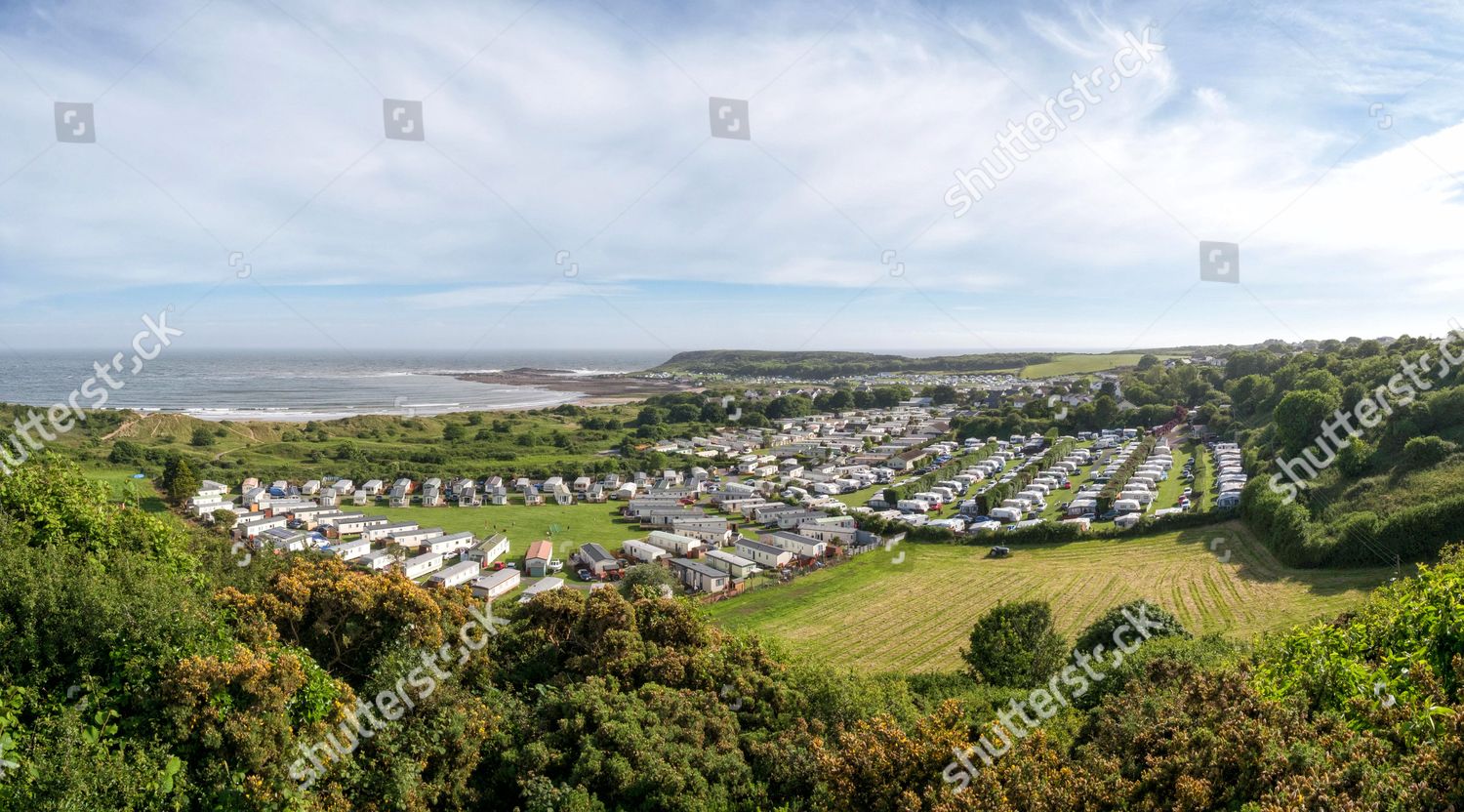 Static Caravans On Campsite Port Eynon Editorial Stock Photo - Stock ...