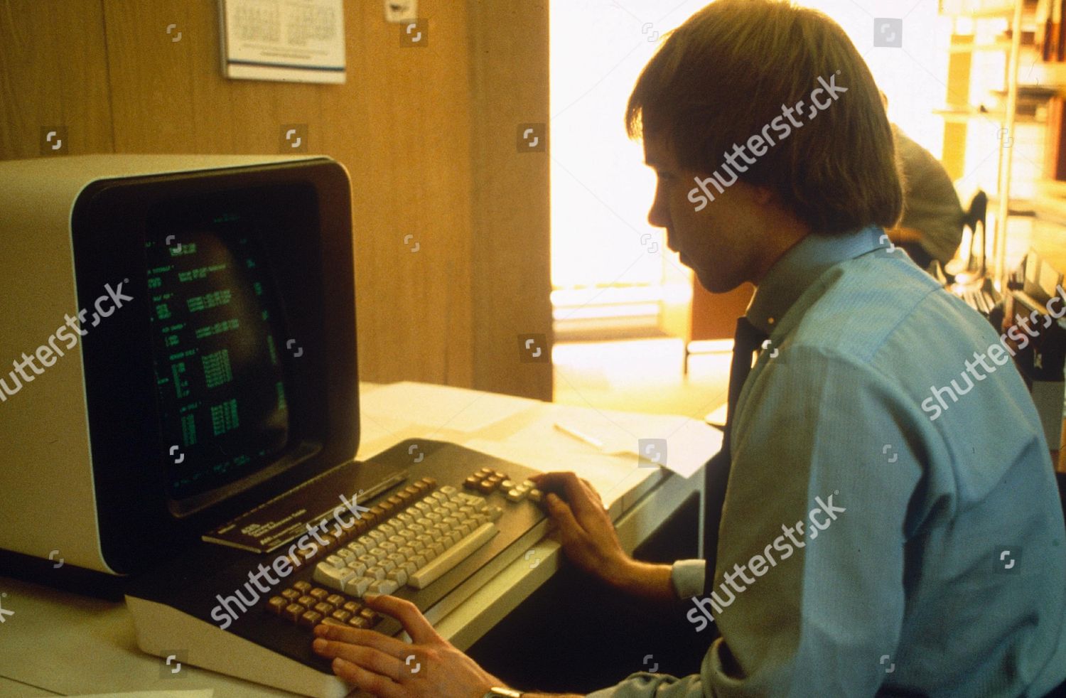 Man Computer Terminal Editorial Stock Photo - Stock Image | Shutterstock