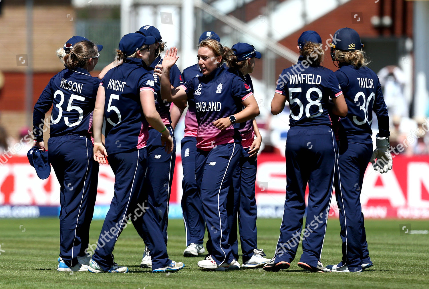 Danielle Hazell England Women Celebrates Teammates Editorial Stock ...