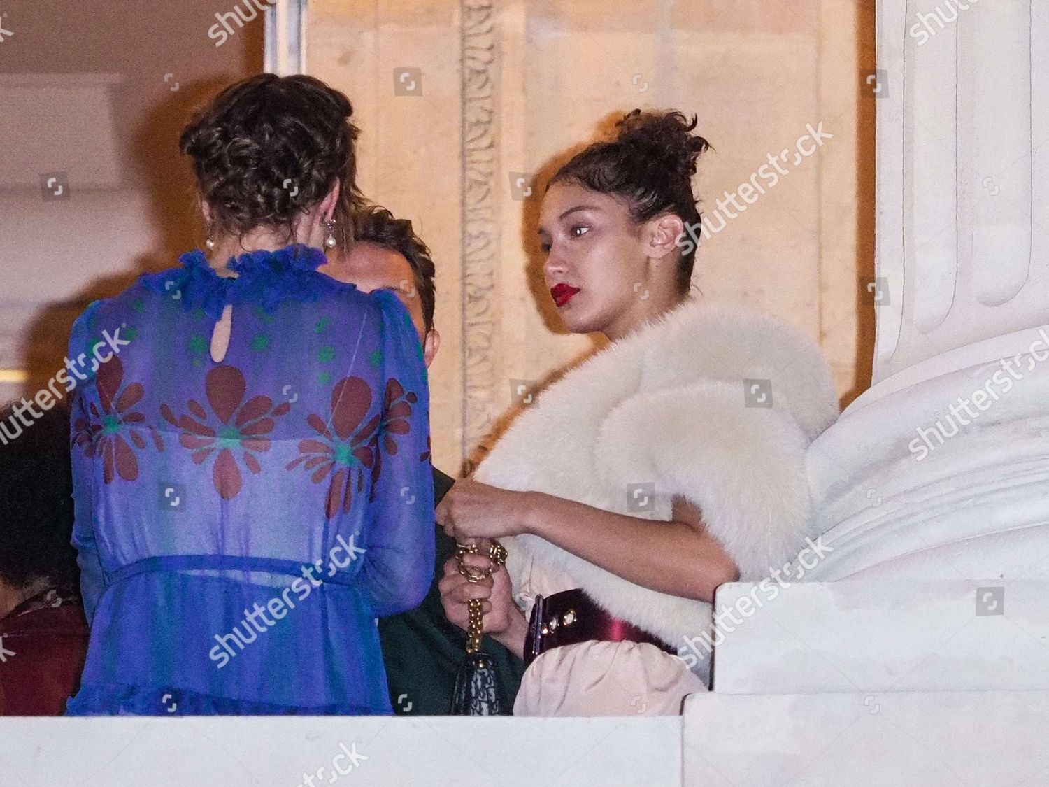 Milla Jovovich Guest Bella Hadid Spotted Editorial Stock Photo - Stock