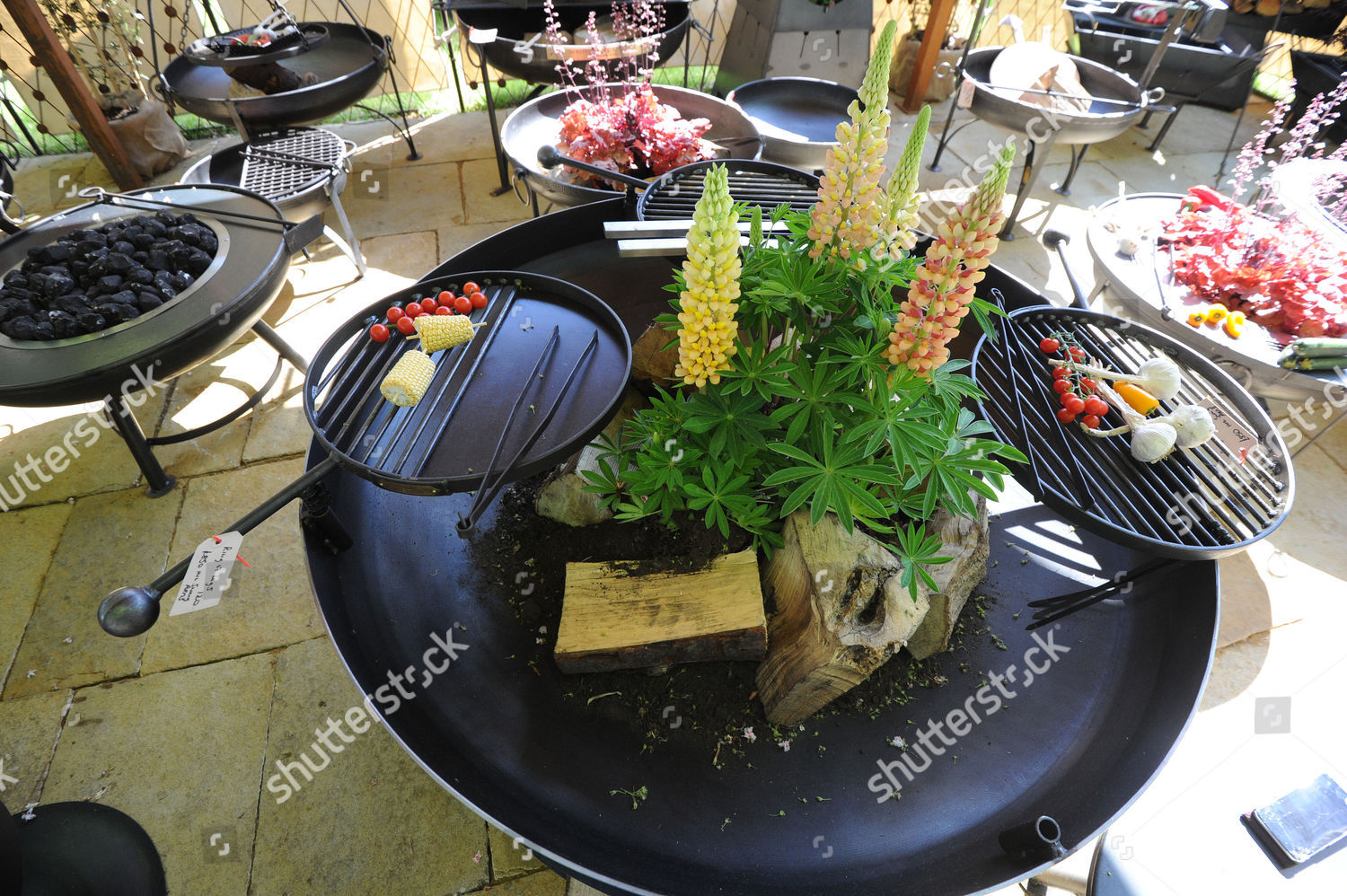 Chelsea Flower Show Day 1 Fire Pit Editorial Stock Photo Stock