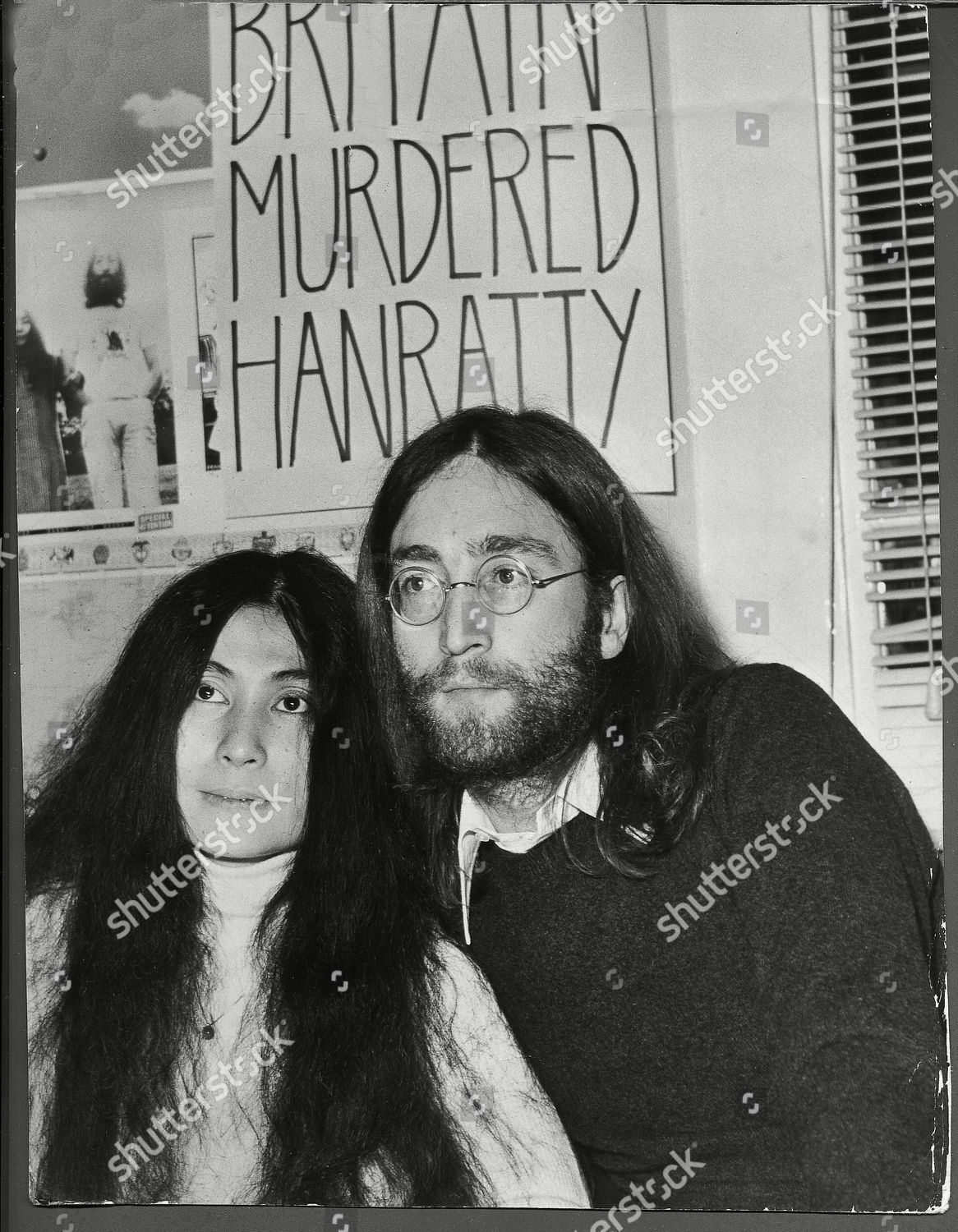 John Lennon Yoko Ono Pictured Apple Hq Editorial Stock Photo