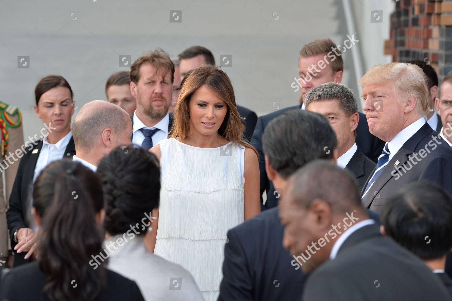 Olaf Scholz Melania Trump Donald Trump Editorial Stock Photo - Stock ...