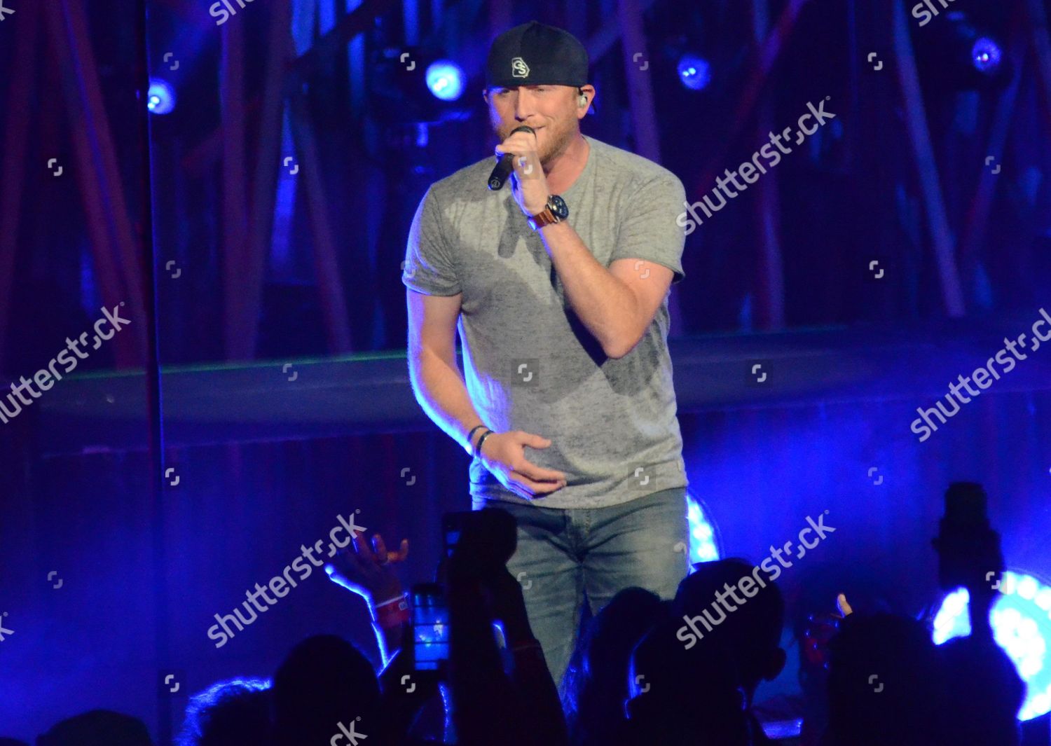 Country Singer Cole Swindell Performs Live Editorial Stock Photo