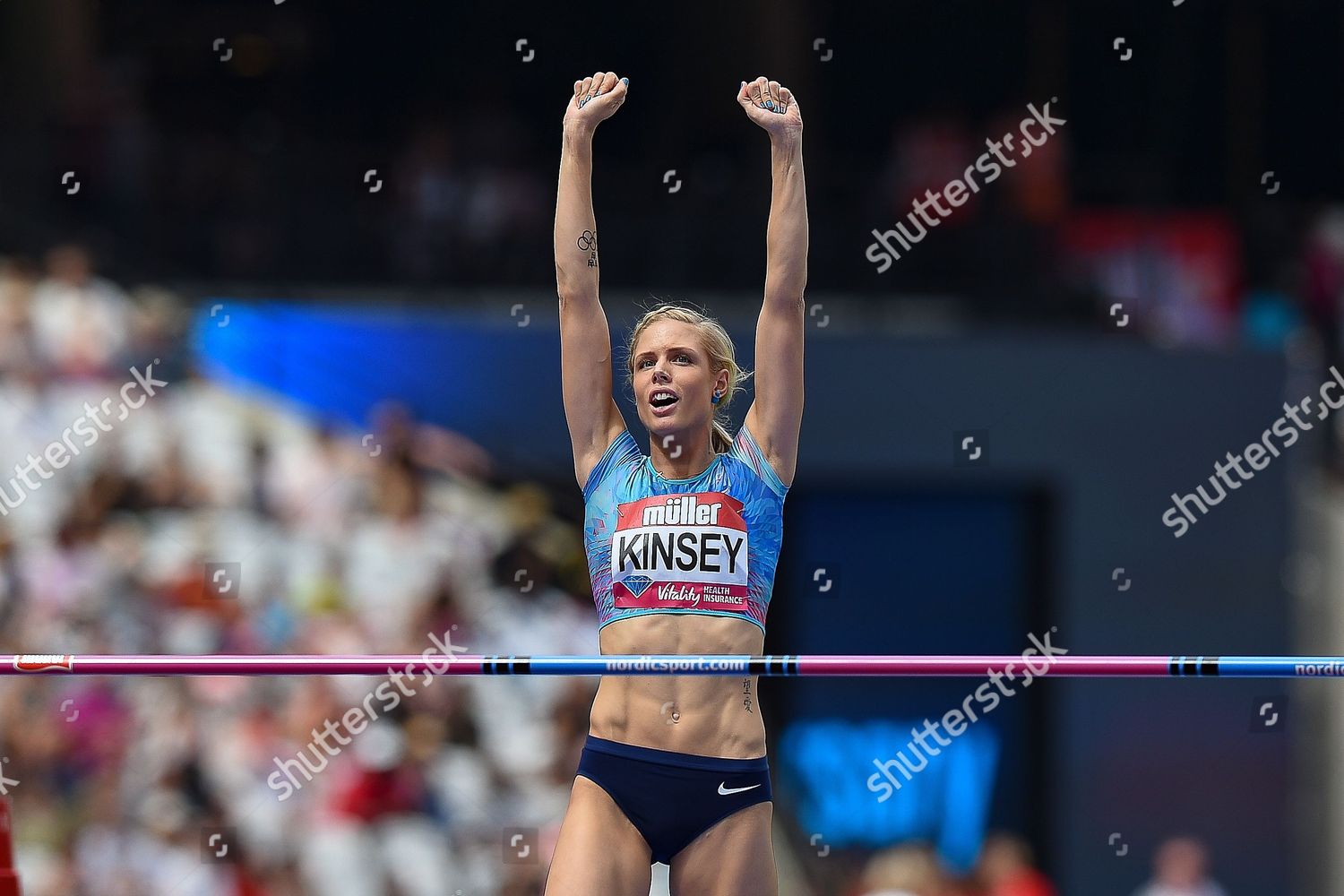 Erika Kinsey Sweden Clears Bar Celebrates During Editorial Stock Photo Stock Image Shutterstock