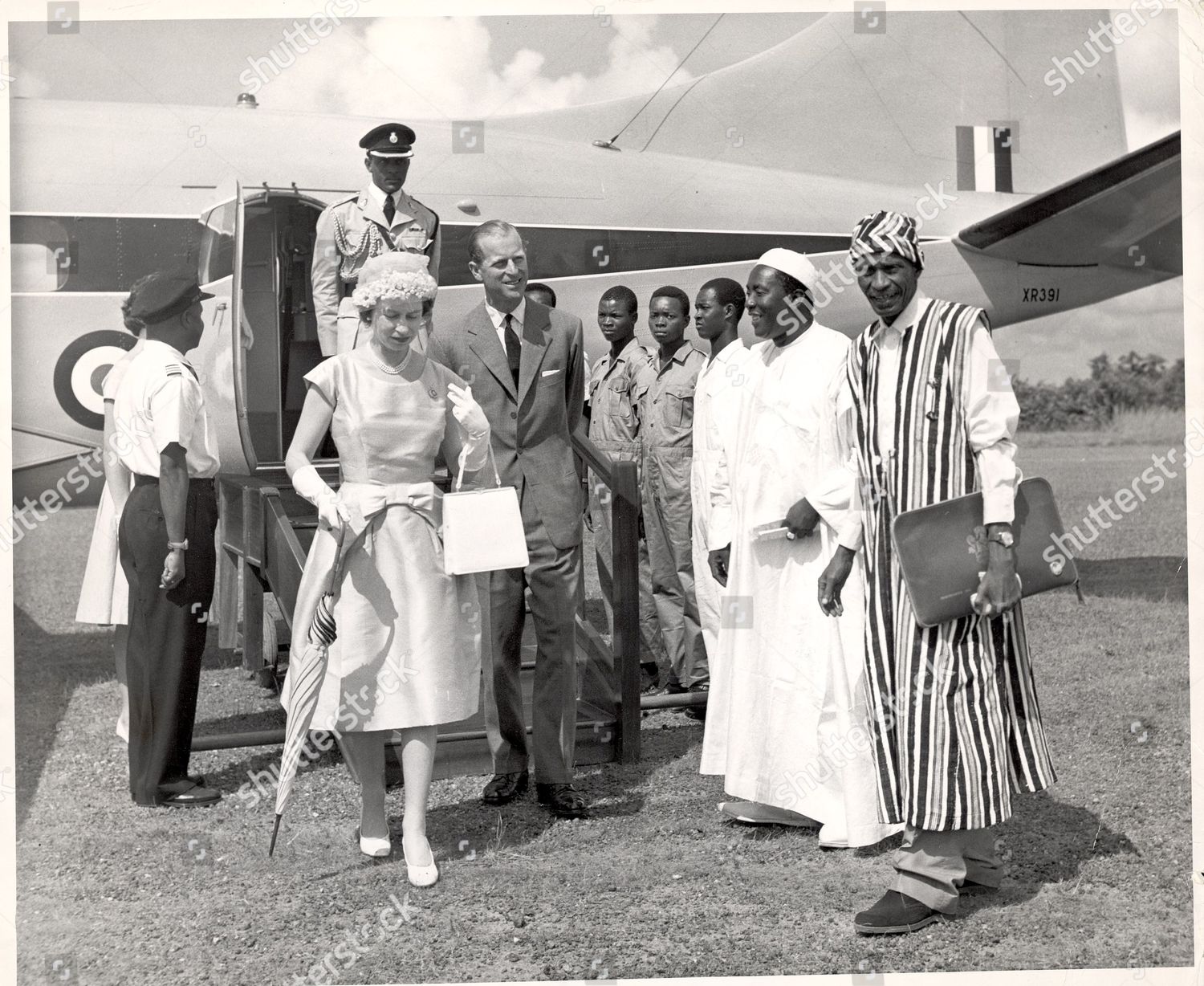 Royal State Visit Tour Africa Sierra Editorial Stock Photo - Stock Image