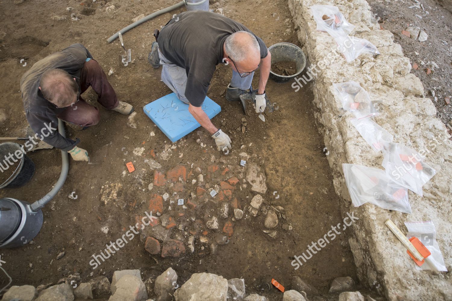 Archaeologists Work Excavation Site Roman Estate Editorial Stock Photo ...