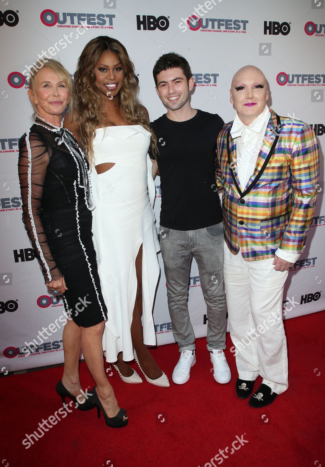 Trudie Styler Laverne Cox Ian Nelson Editorial Stock Photo - Stock ...