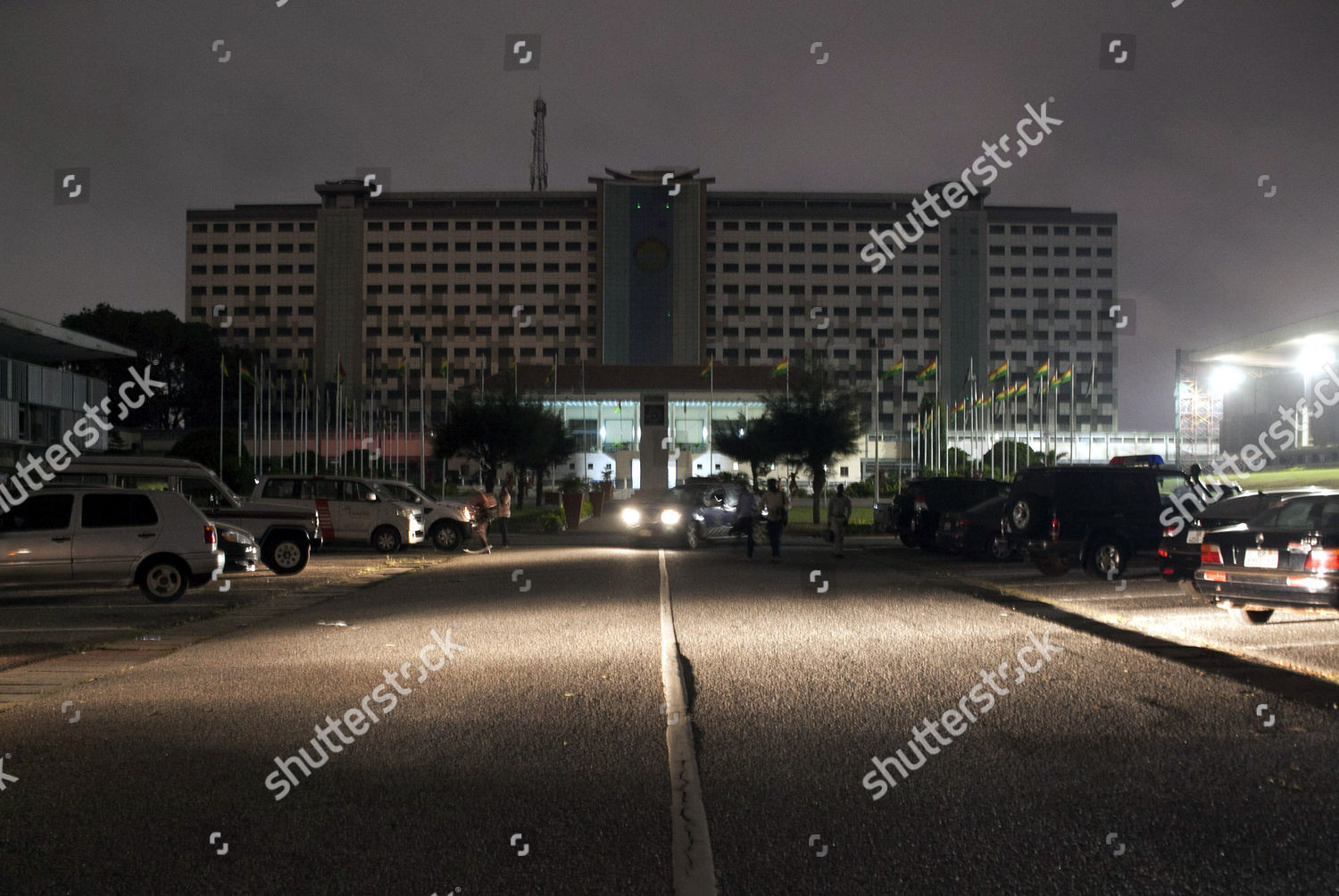 Fire Brought Under Control Ghanas Parliament Office 新闻传媒库存照片 库存图片 Shutterstock