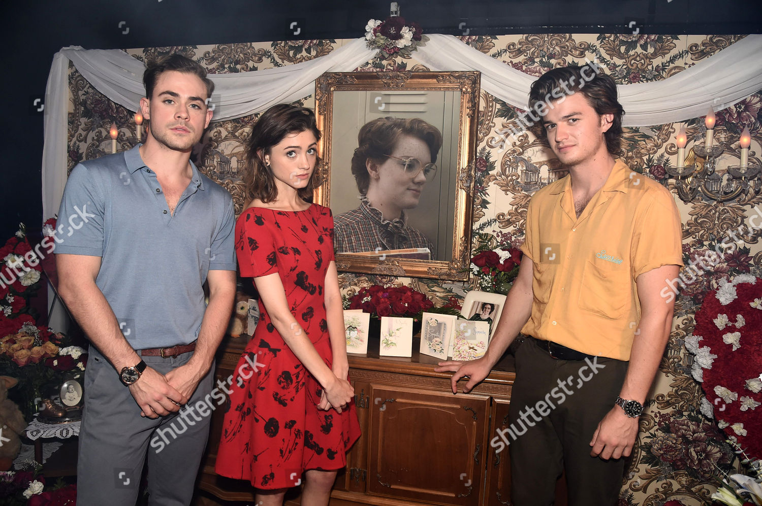 Dacre Montgomery Natalia Dyer Joe Keery Editorial Stock Photo