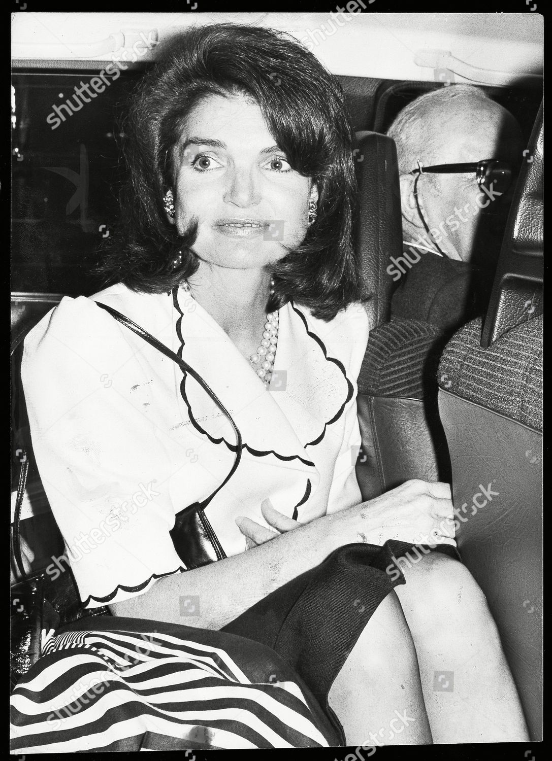 Jackie Onassis Pictured Car London Jacqueline Editorial Stock Photo