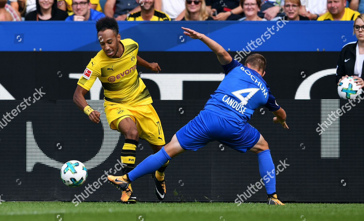 Pierreemerick Aubameyang Bvb Russell Canouse Bochum Aktion Editorial Stock Photo Stock Image Shutterstock