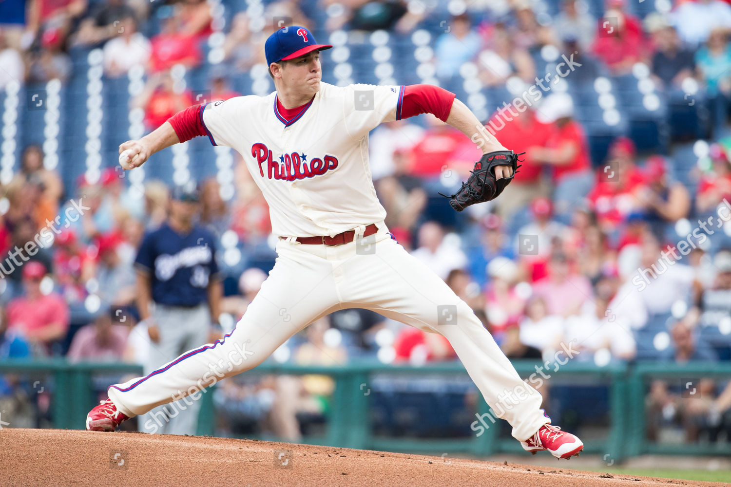 Philadelphia Phillies Starting Pitcher Jerad Eickhoff Editorial Stock 