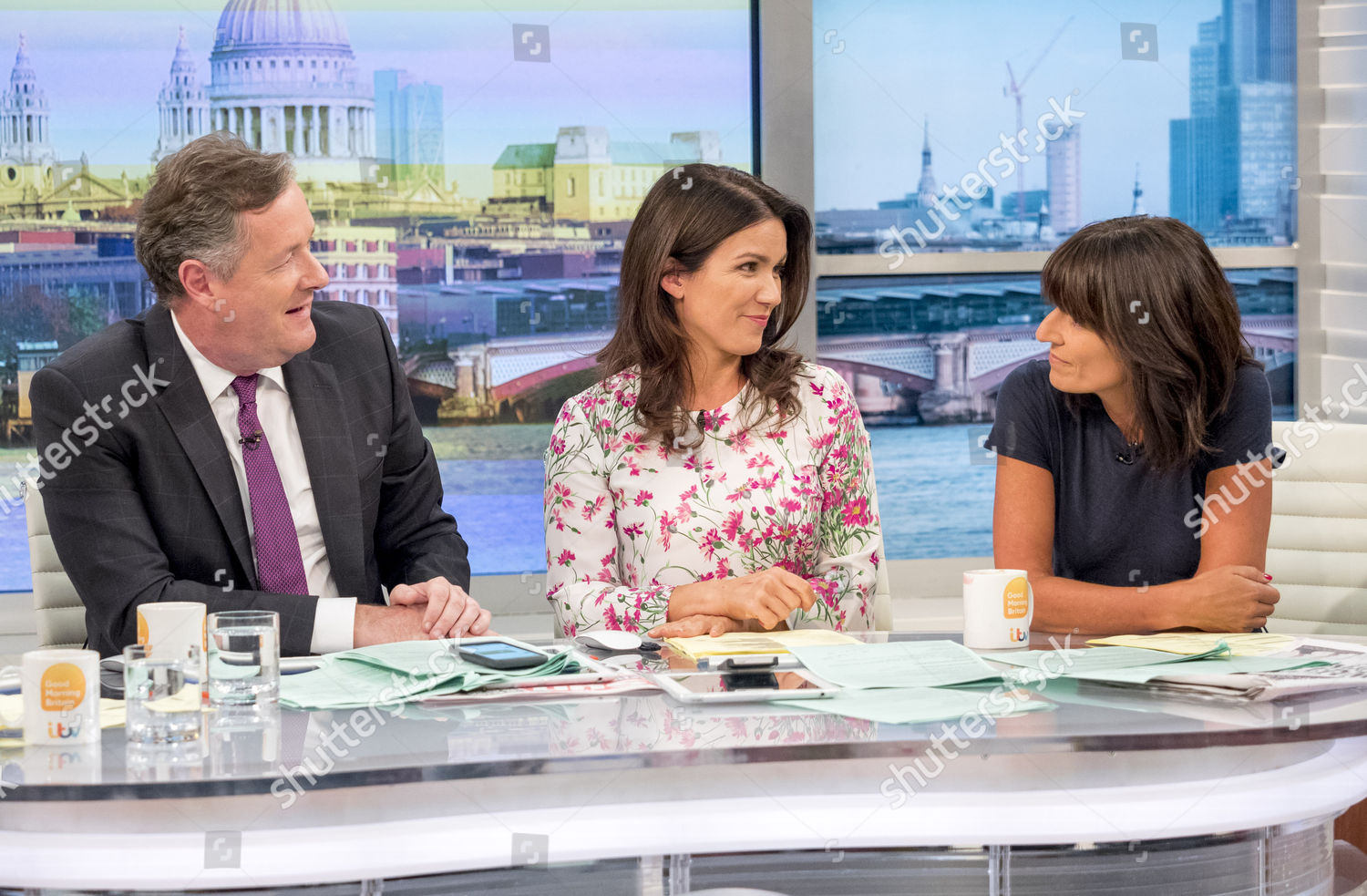 Piers Morgan Susanna Reid Davina Mccall Editorial Stock Photo Stock 