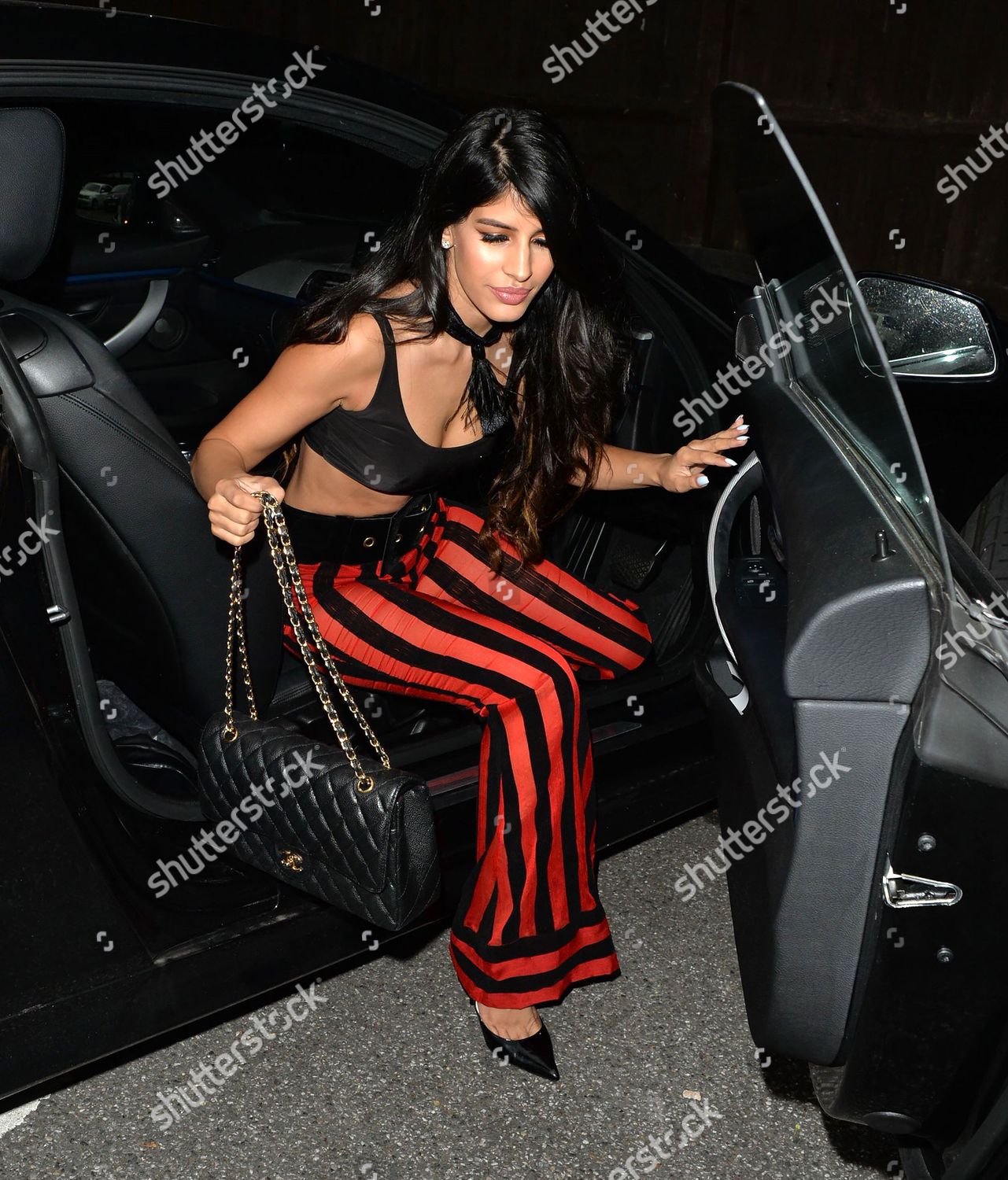 Jasmin Walia Arriving Friends House Birthday Editorial Stock Photo