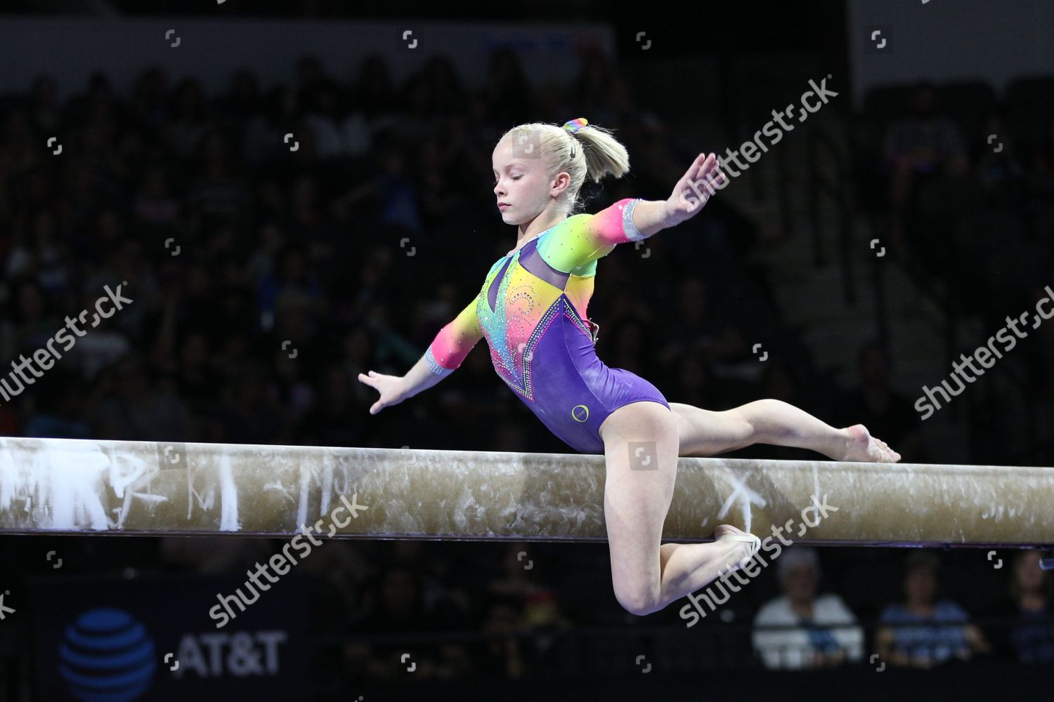 Gymnast Abi Walker Competes Senior Competition Editorial Stock Photo