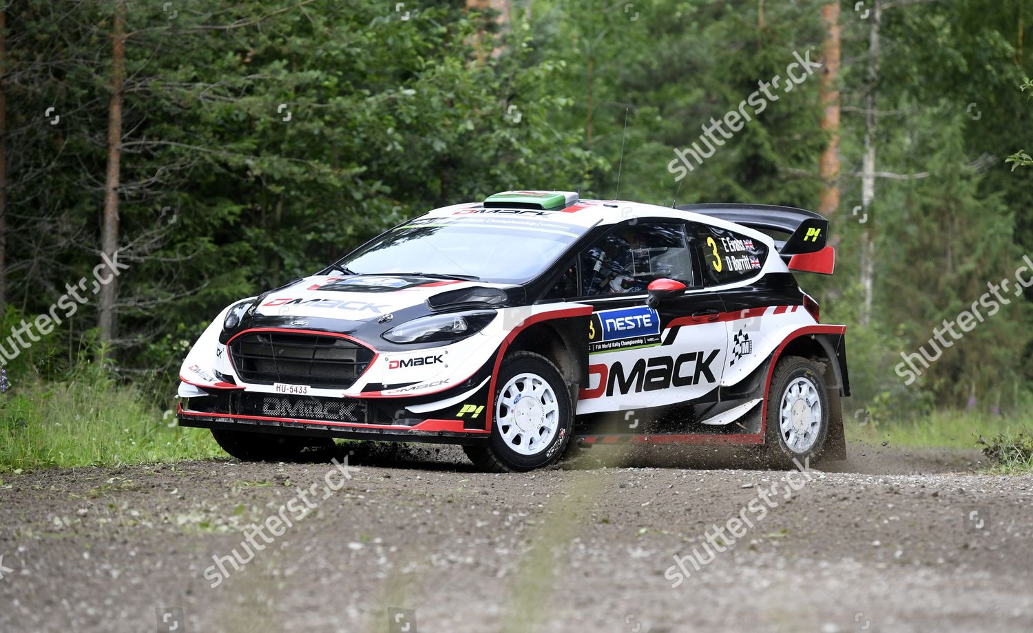 British Elfyn Evans Copilot Daniel Barritt Editorial Stock Photo ...