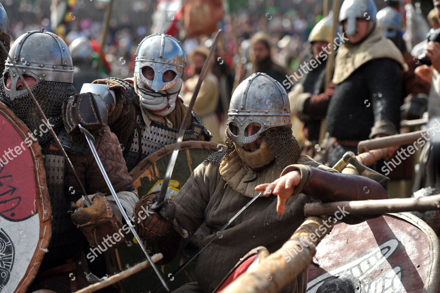 Costumed Participants Action During Reenactment Viking Editorial Stock  Photo - Stock Image | Shutterstock