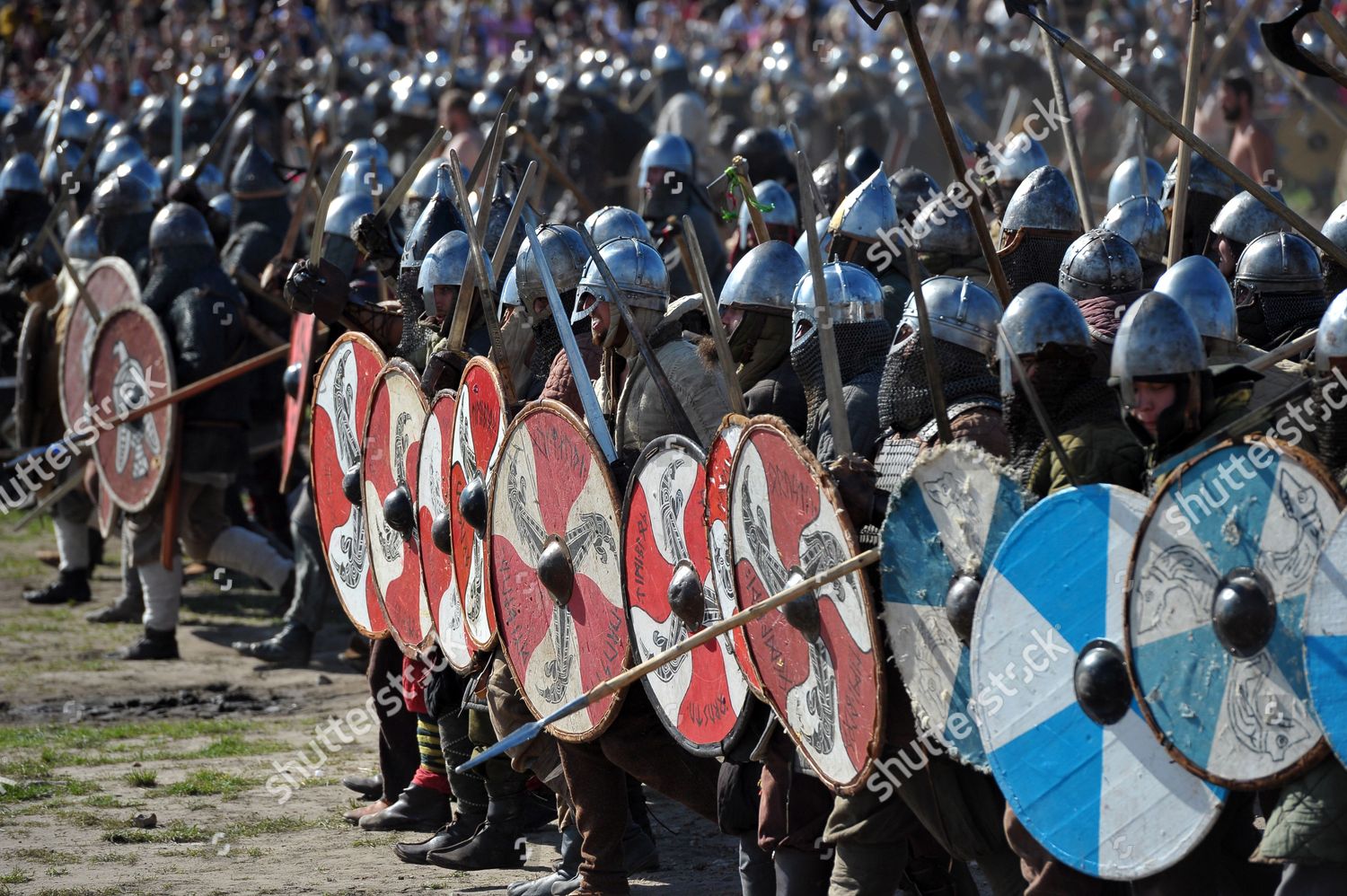 Costumed Participants Action During Reenactment Viking Editorial Stock  Photo - Stock Image | Shutterstock