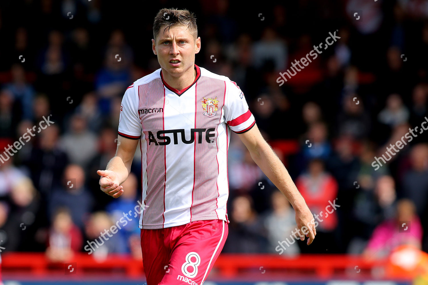 Harry Beautyman Stevenage During Stevenage Vs Editorial Stock Photo ...