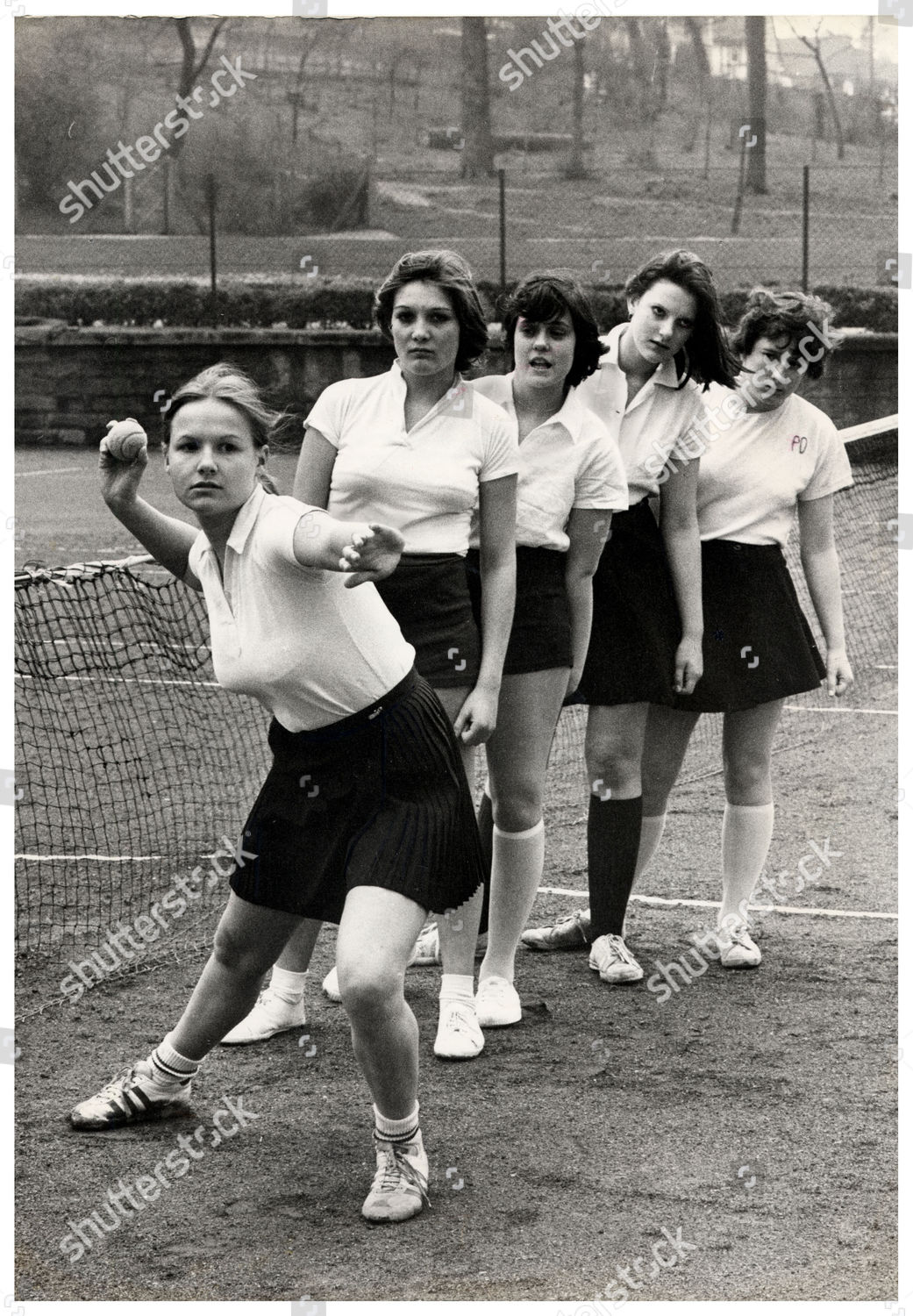 Wimbledon Ball Girls 1977 Girls Amongst Editorial Stock Photo - Stock ...