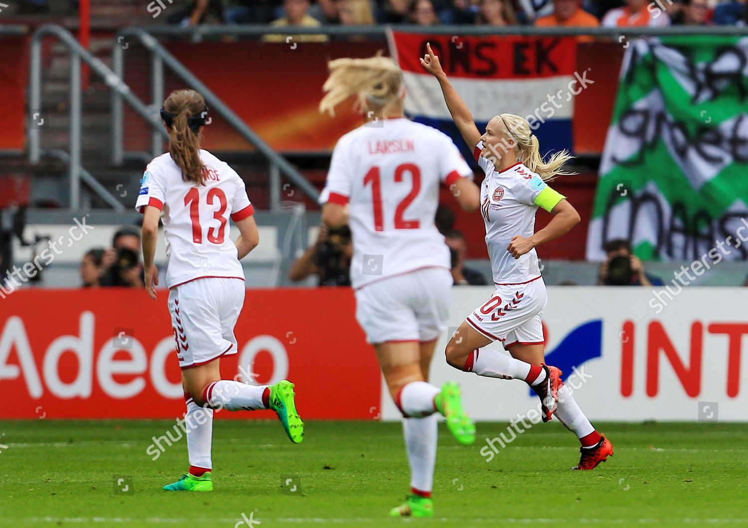 Pernille Harder Denmark Celebrates Scoring Her Editorial Stock Photo ...