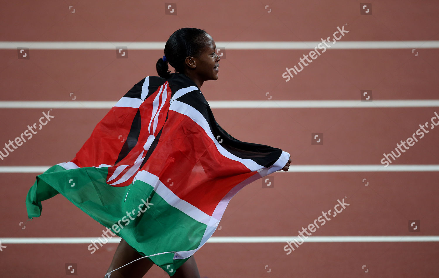 Faith Chepngetich Kipyegon Kenya Celebrates Winning Editorial Stock ...