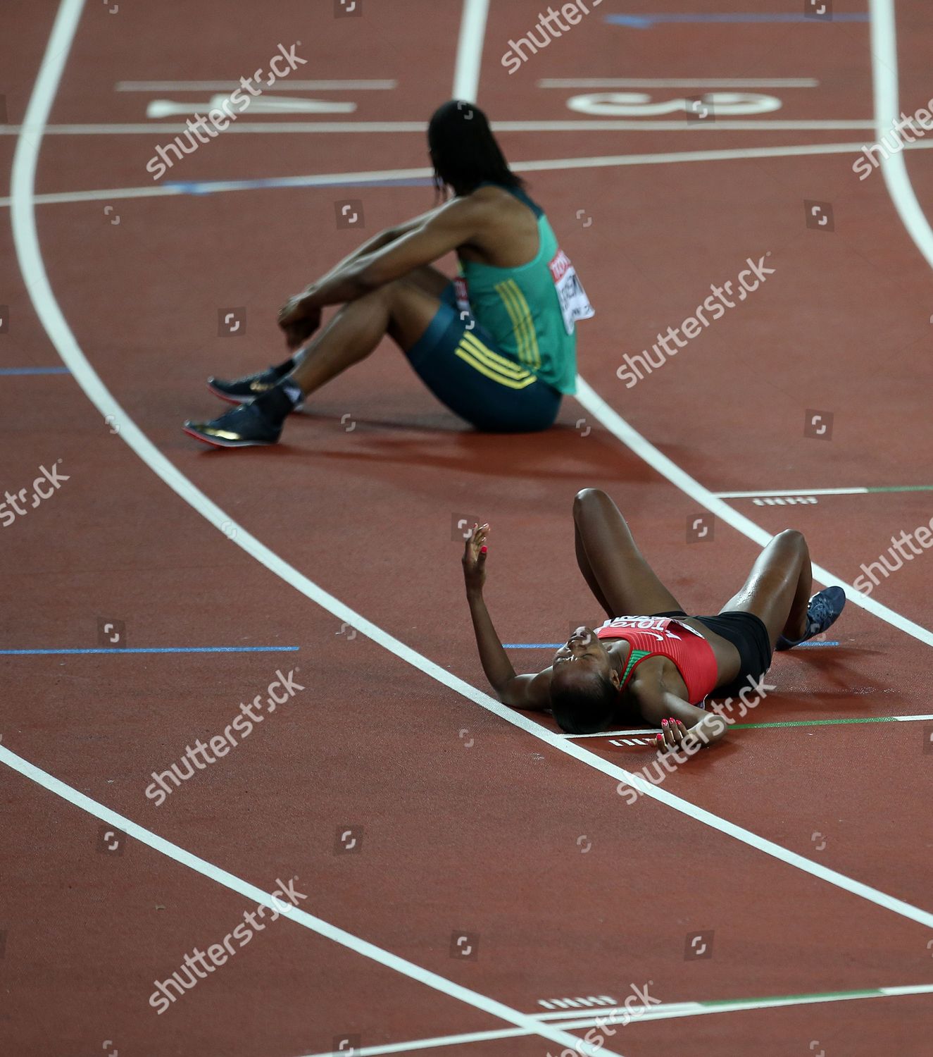 Faith Chepngetich Kipyegon Kenya Celebrates Winning Editorial Stock ...