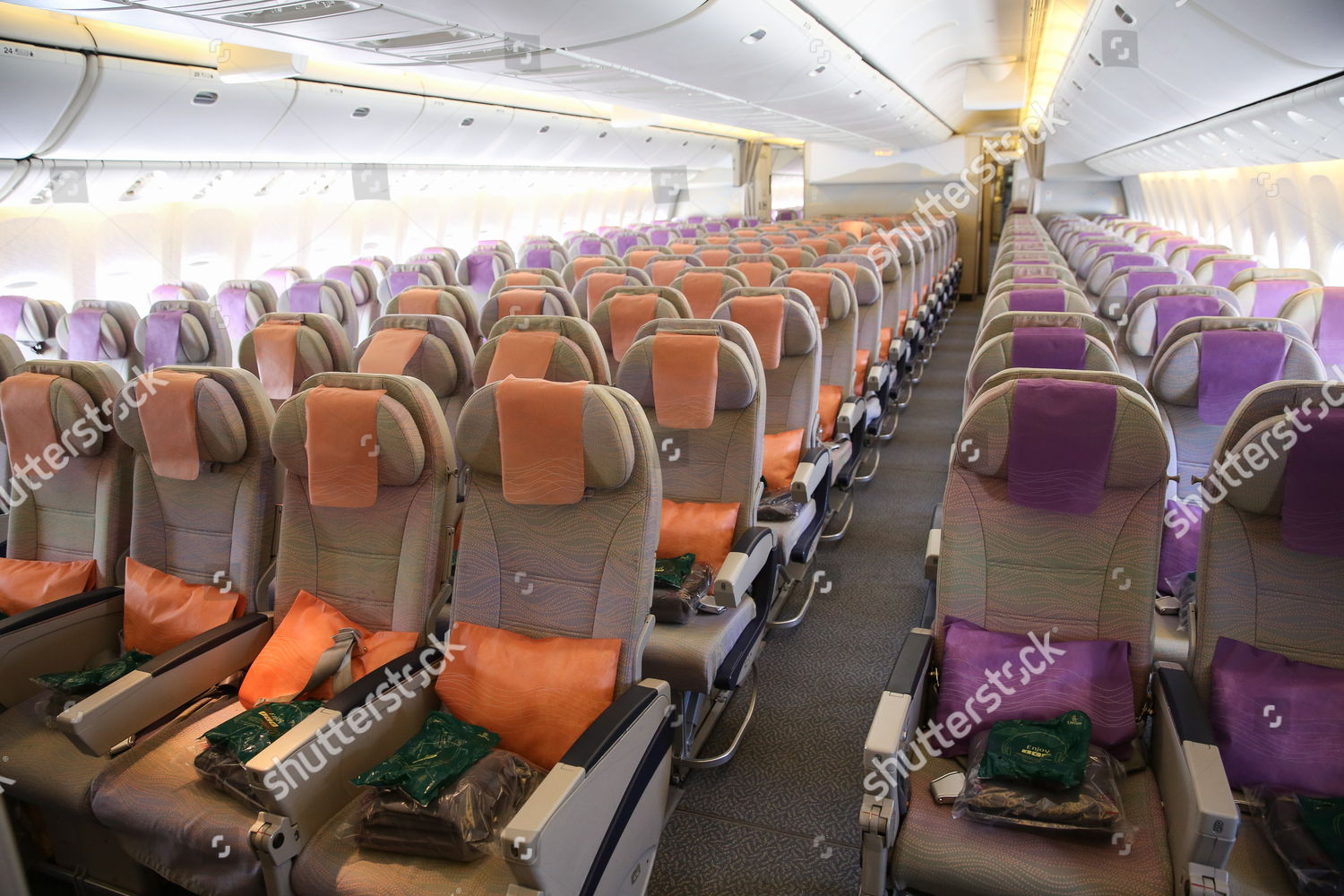 Interior Emirates Airline Boeing 777300er United Arab