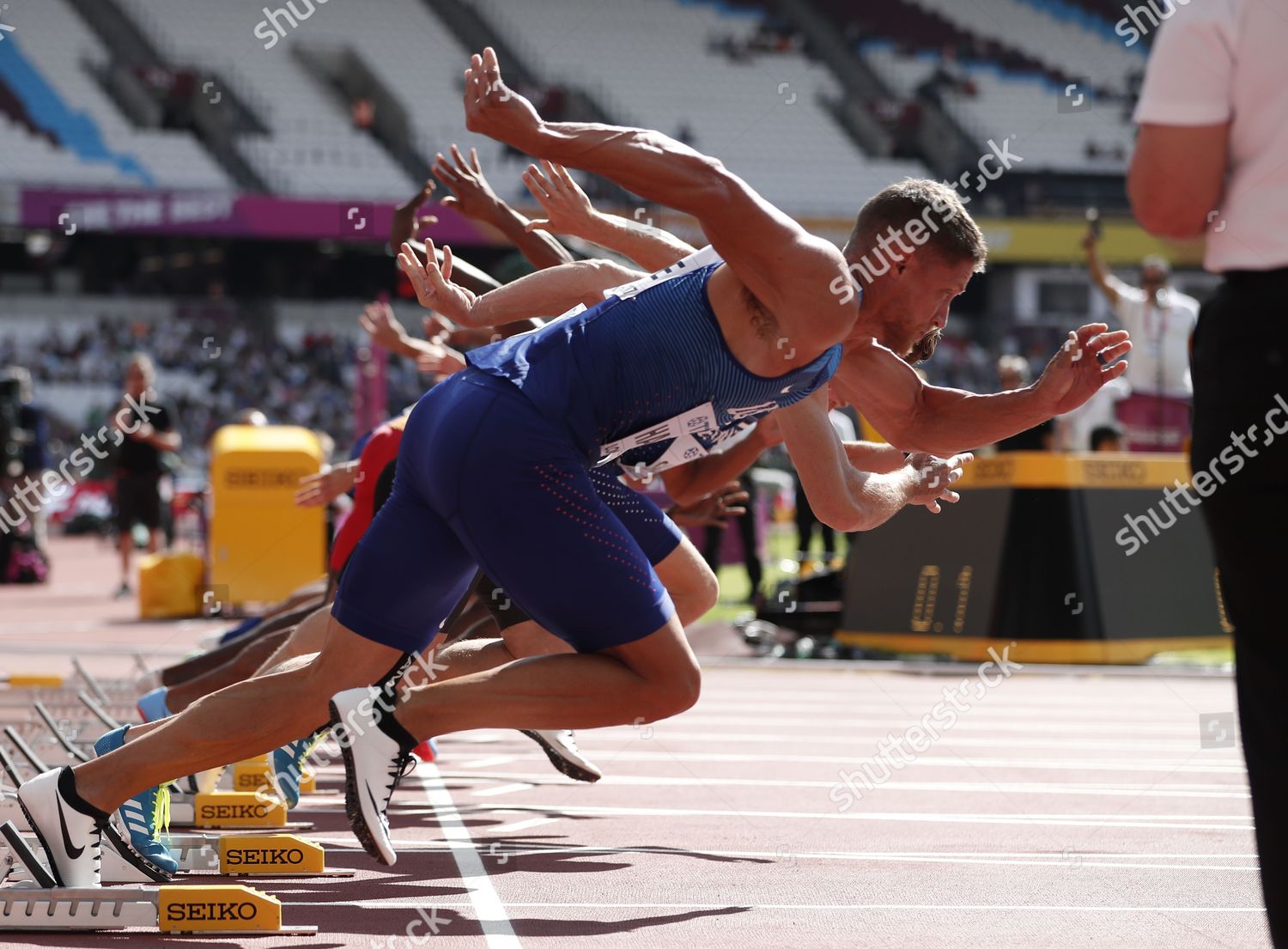 Trey Hardee Usa Competes 100m Event Editorial Stock Photo Stock Image