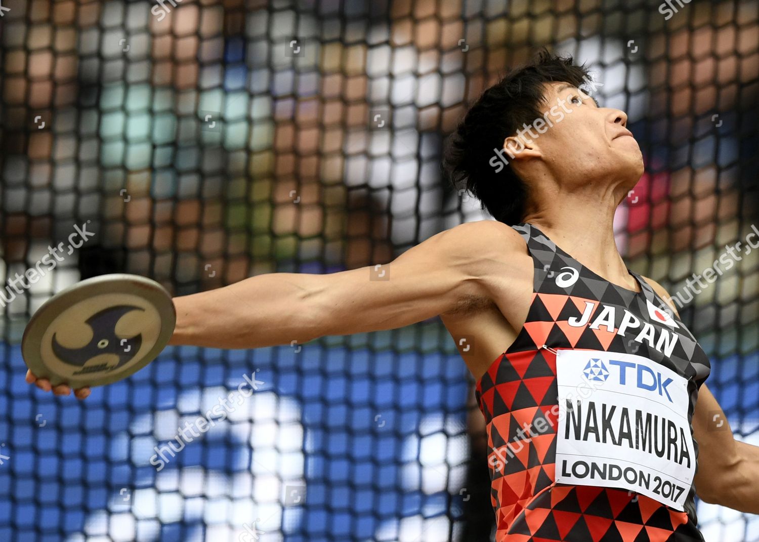 Akihiko Nakamura Japan Competes Discus Throw Editorial Stock Photo