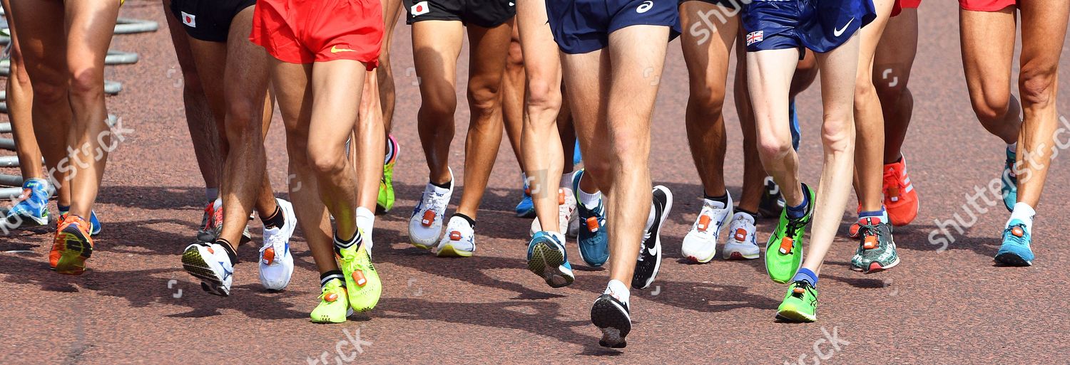 Athletes Compete Mens 20km Race Walk Editorial Stock Photo - Stock ...