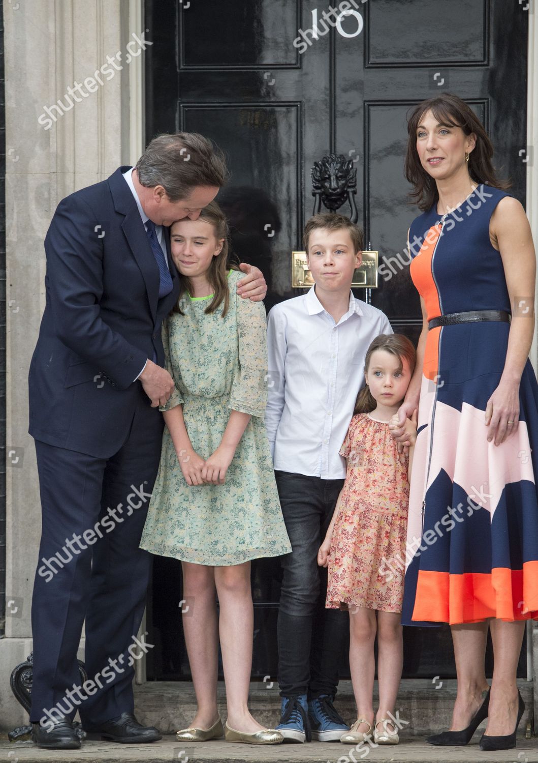 Prime Minister David Cameron Leaving Downing Editorial Stock Photo
