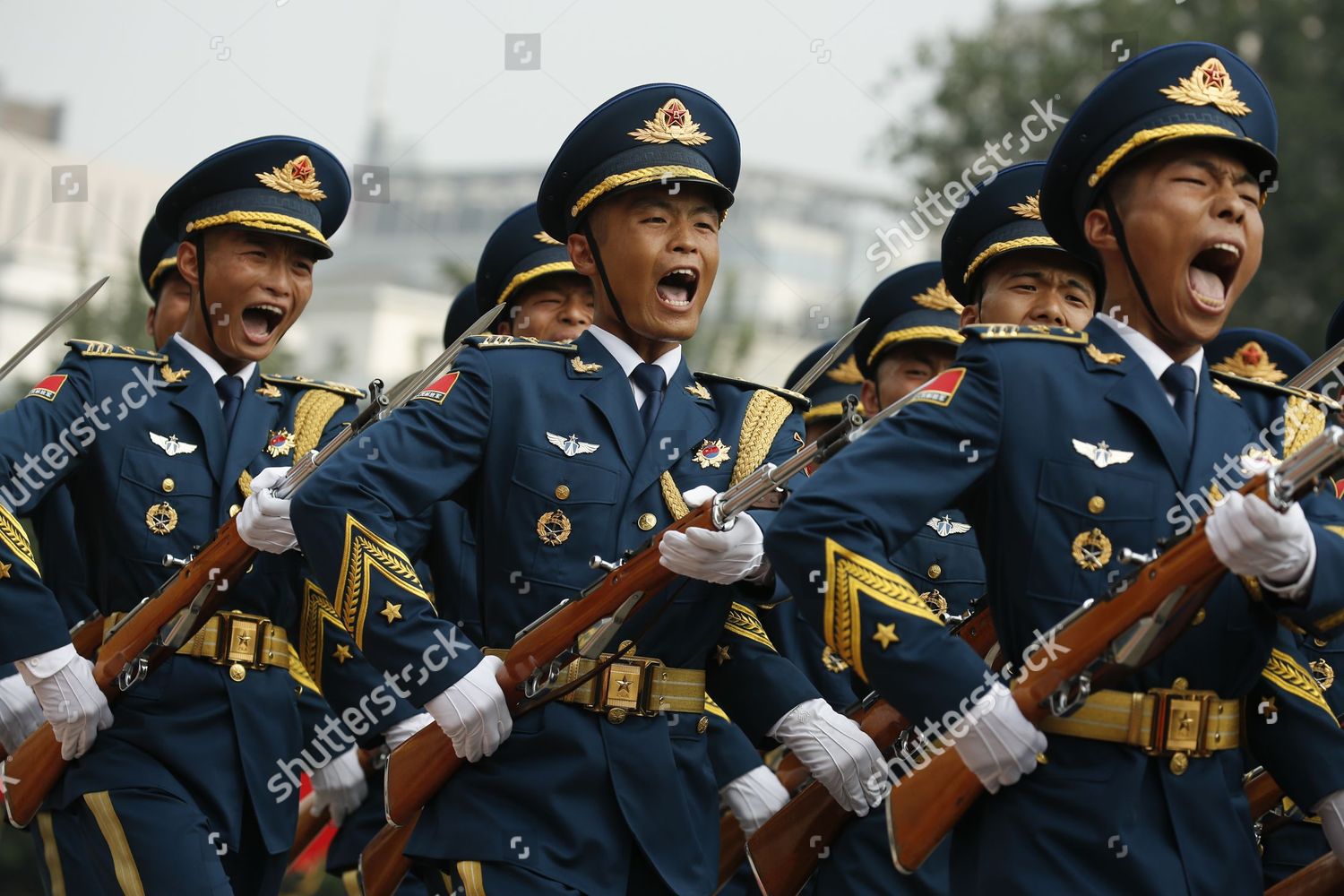 Marching Honour Guards Shout Chairman Us Editorial Stock Photo - Stock ...