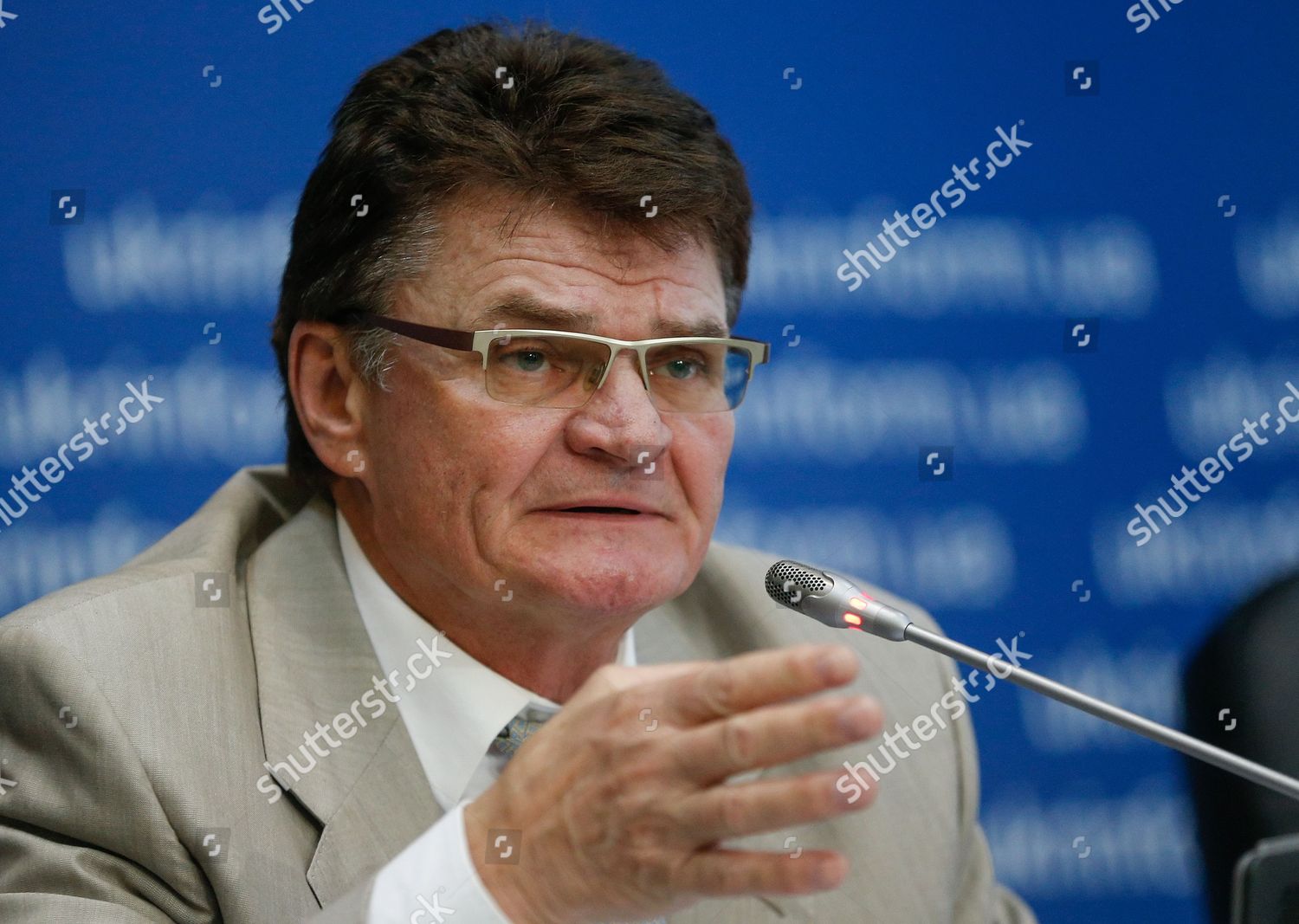 Yuri Radchenko Head State Space Agency Editorial Stock Photo Stock