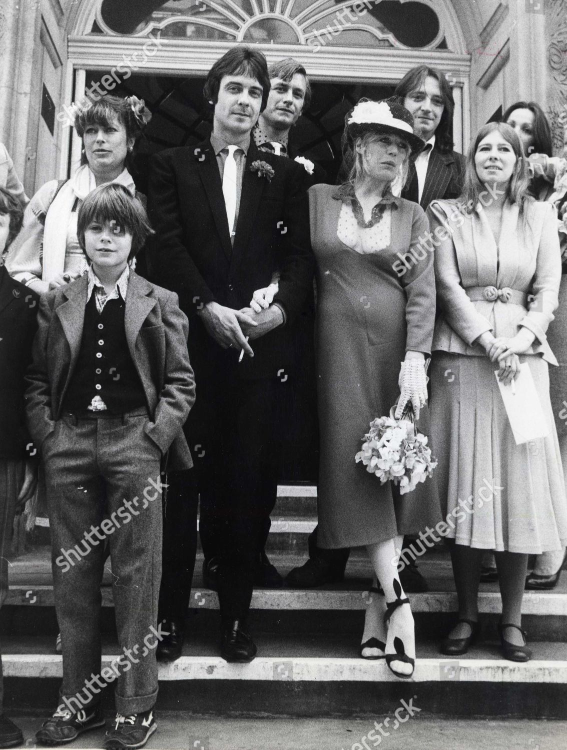 MARIANNE FAITHFULL HER WEDDING BEN BRIERLEY – Photo éditoriale de stock