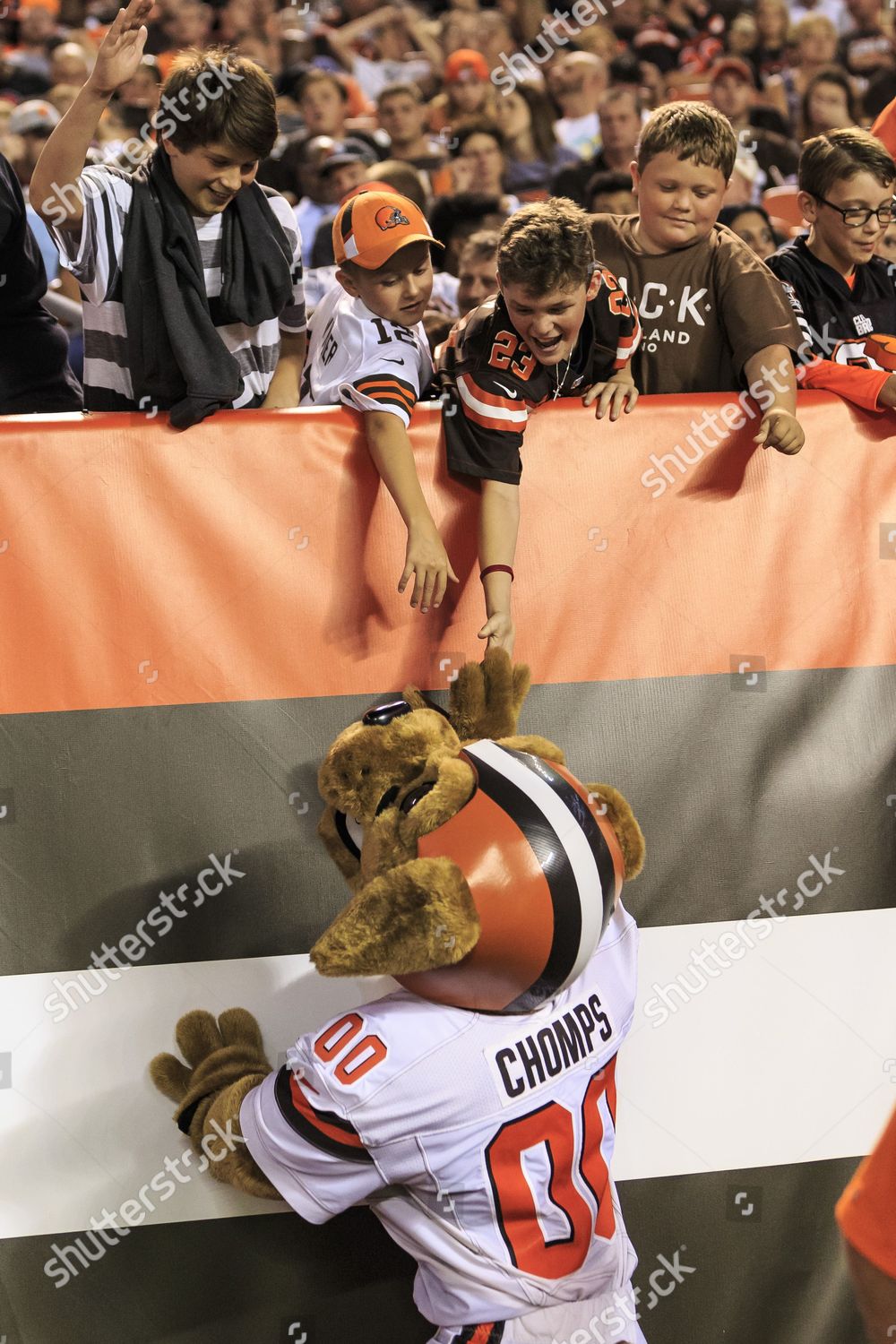 Chomps Cleveland Ohio NFL Mascot the Cleveland Browns Editorial