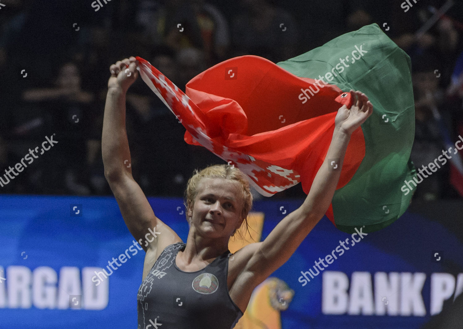 Iryna Kurachkina Belarus Celebrates After Winning Editorial Stock Photo