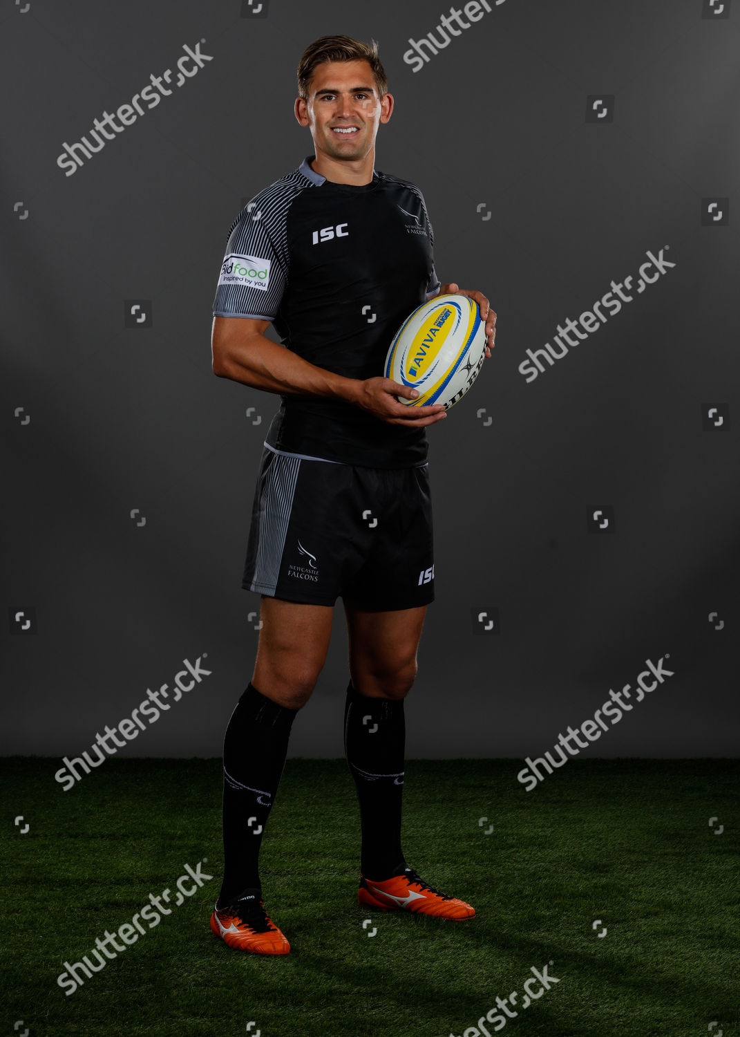 Toby Flood Newcastle Falcons Poses Portrait Editorial Stock Photo