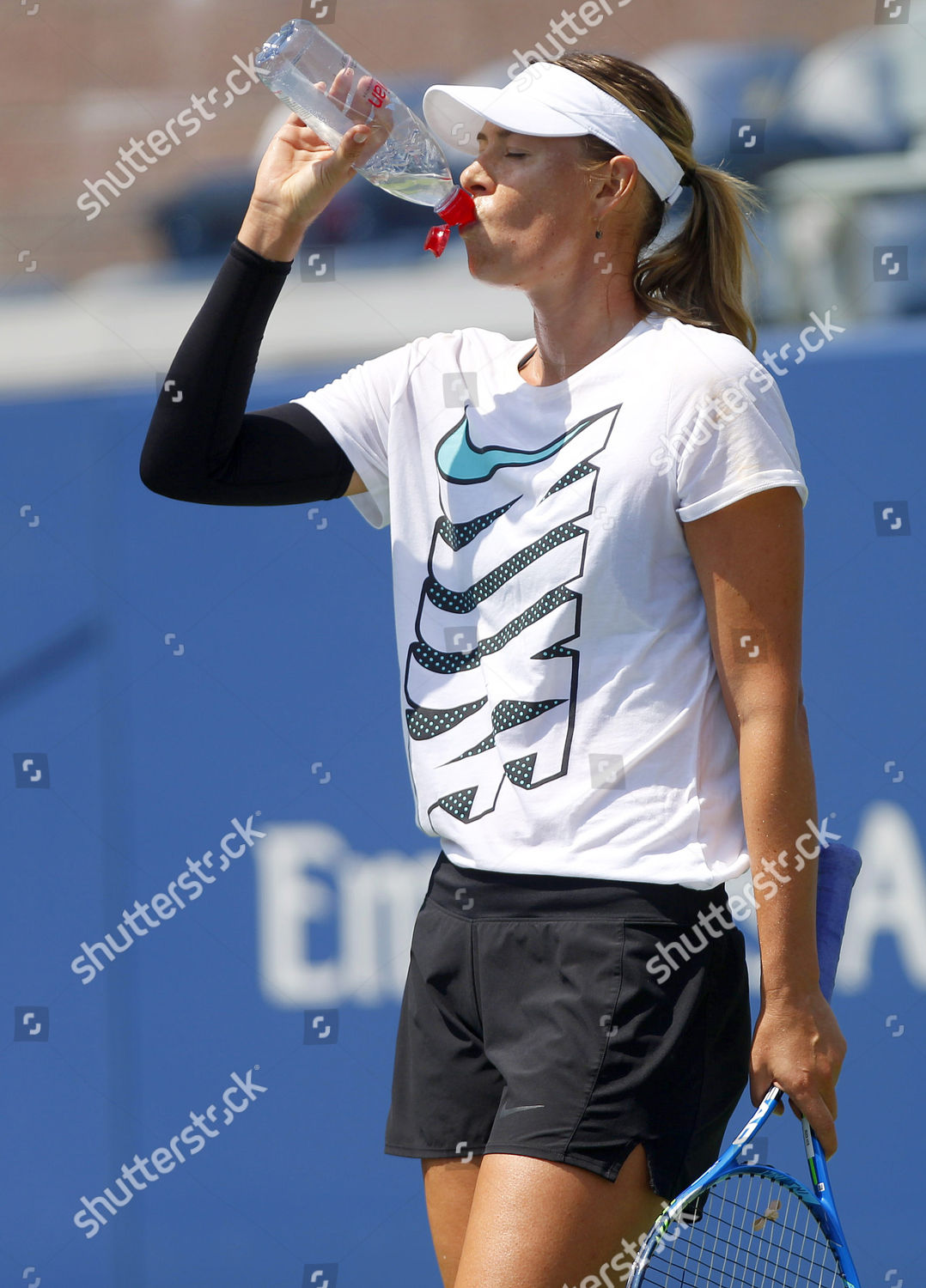 Maria Sharapova Russia Drinks Some Water Editorial Stock Photo - Stock ...