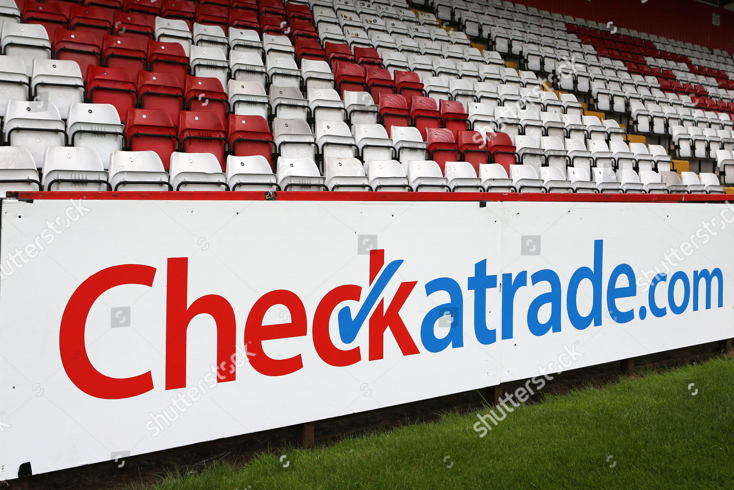 Checkatrade Advert On Perimeter Boards Around Editorial Stock Photo