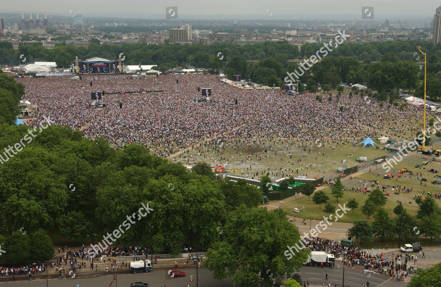 Live8 Concert Hyde Park London 2nd July Editorial Stock Photo