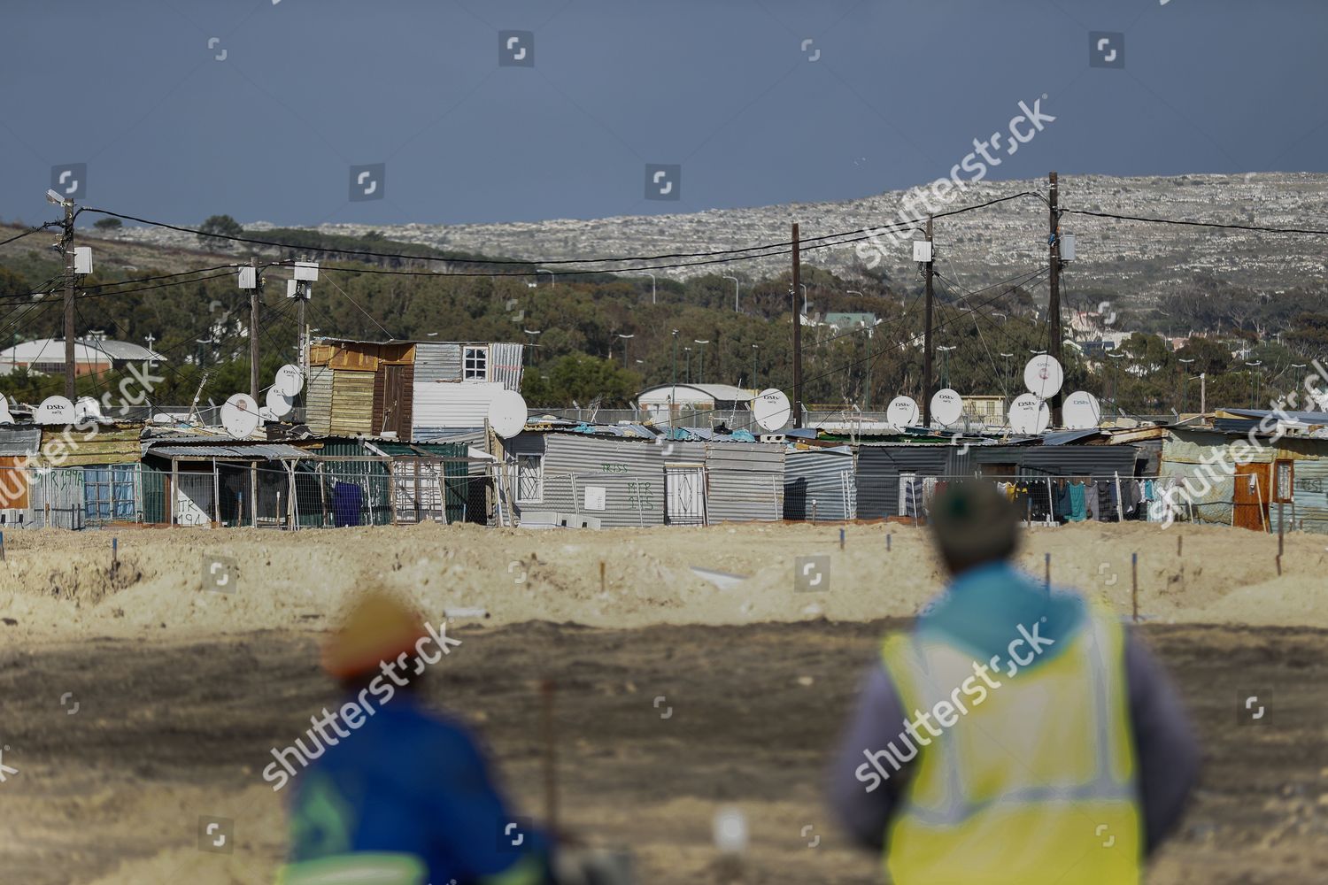 Construction Workers Look On Ground Leveling Editorial Stock Photo ...