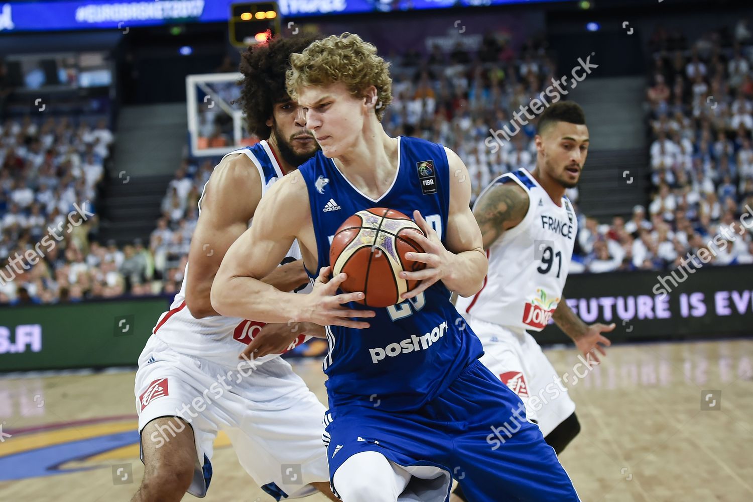 Lauri Markkanen C Action Against Lousie Labeyrie Editorial Stock Photo Stock Image Shutterstock