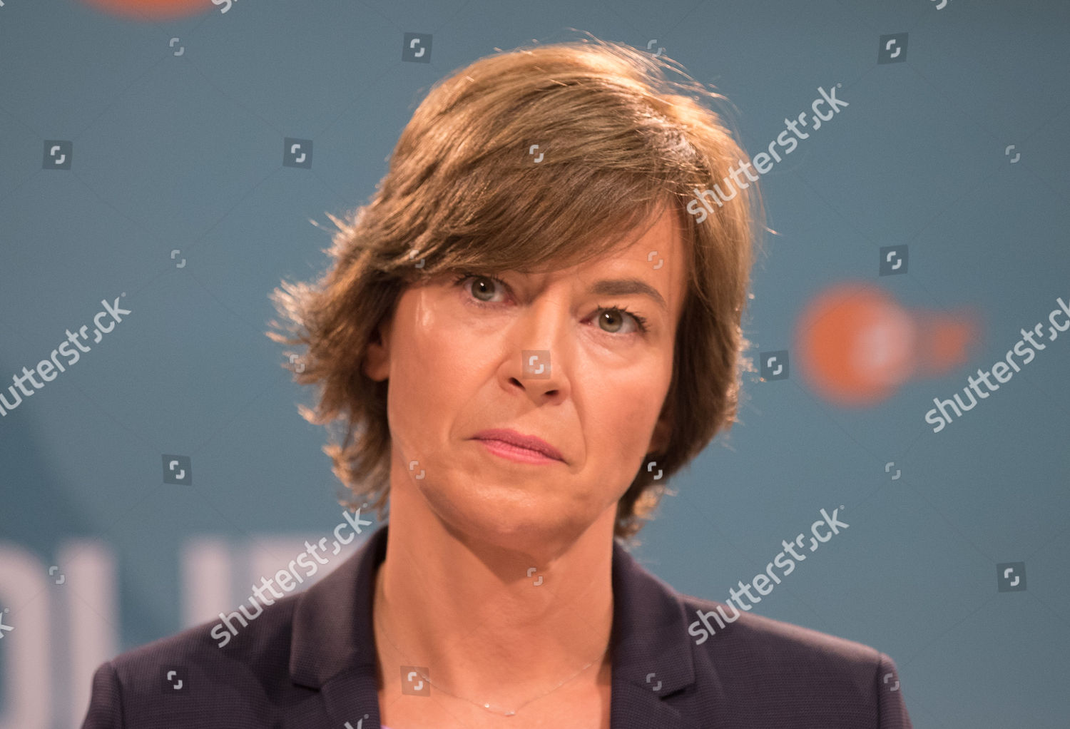 German Tv Journalists Maybrit Illner During Editorial Stock Photo ...