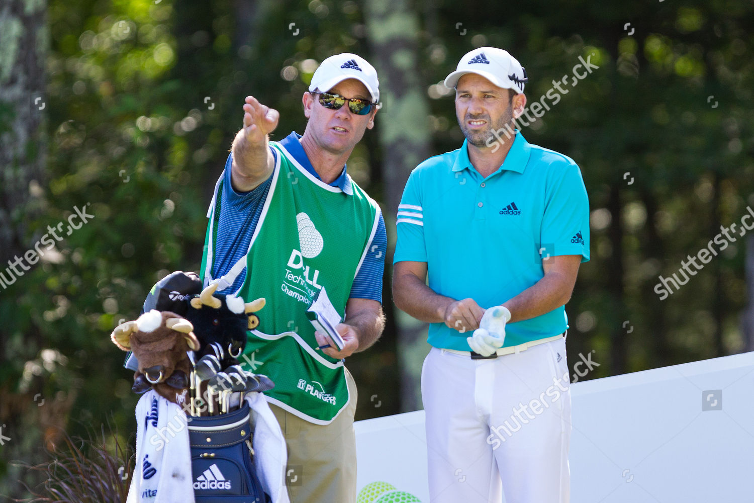 Sergio Garcia His Caddie Eighteenth Tee Editorial Stock Photo - Stock ...