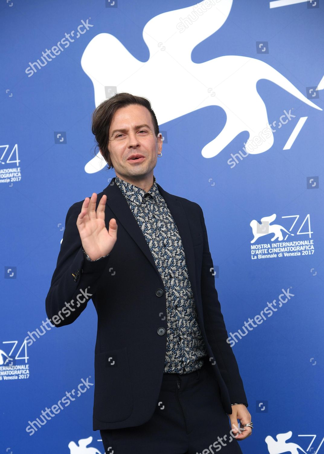 Italian Director Sebastiano Riso Poses During Editorial Stock Photo